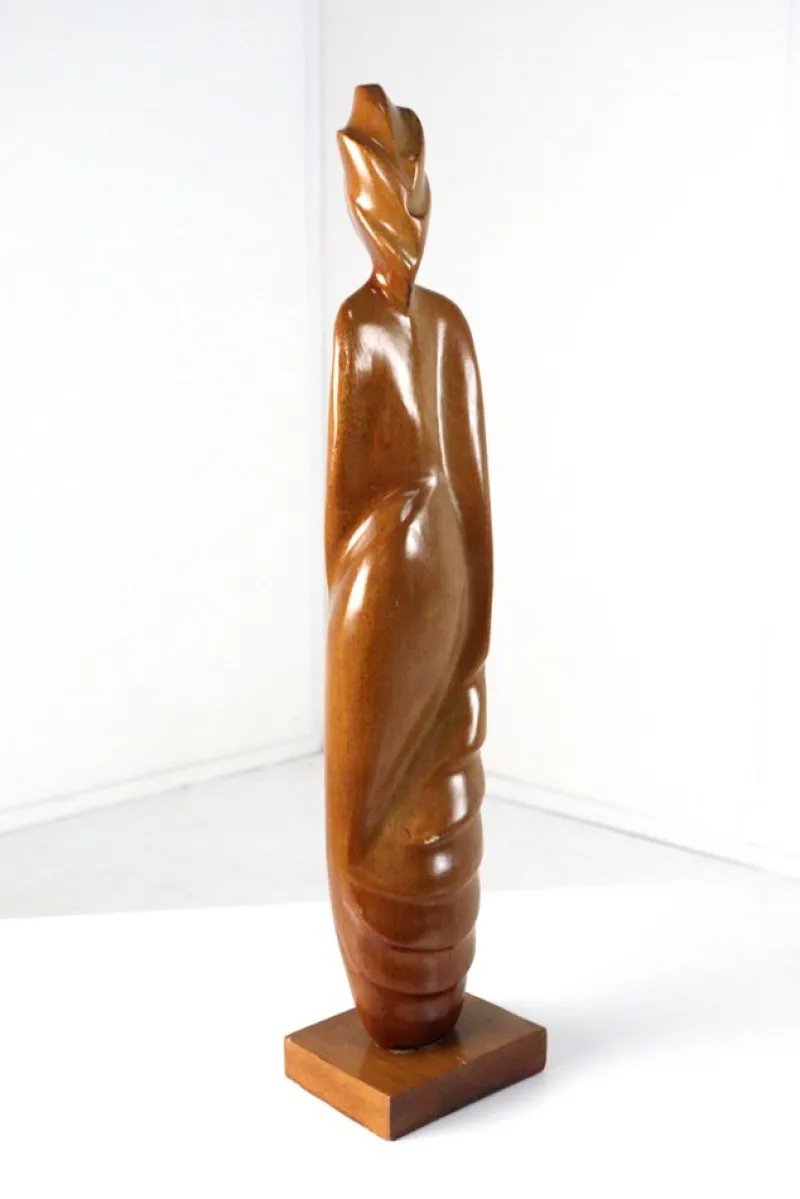 Pamono Nelson Morales, Figurative Sculpture, Wood> Abstraction