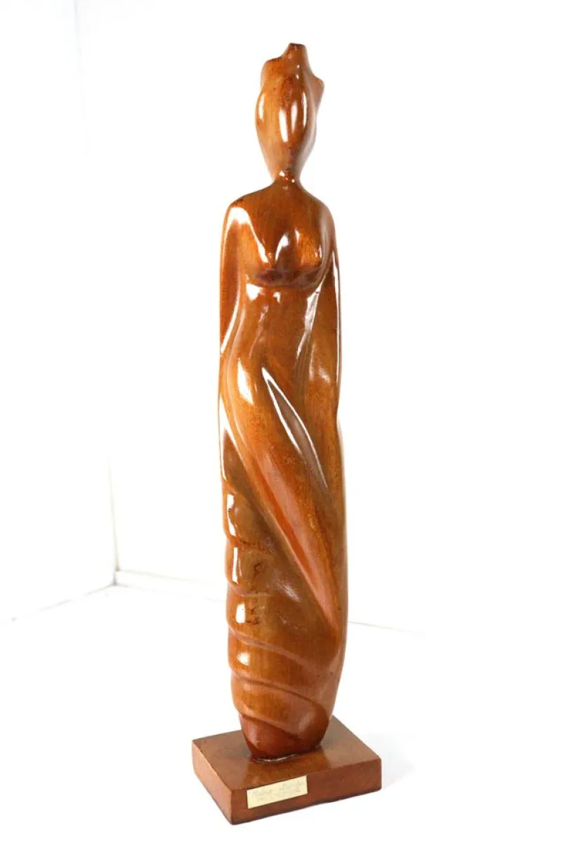 Pamono Nelson Morales, Figurative Sculpture, Wood> Abstraction