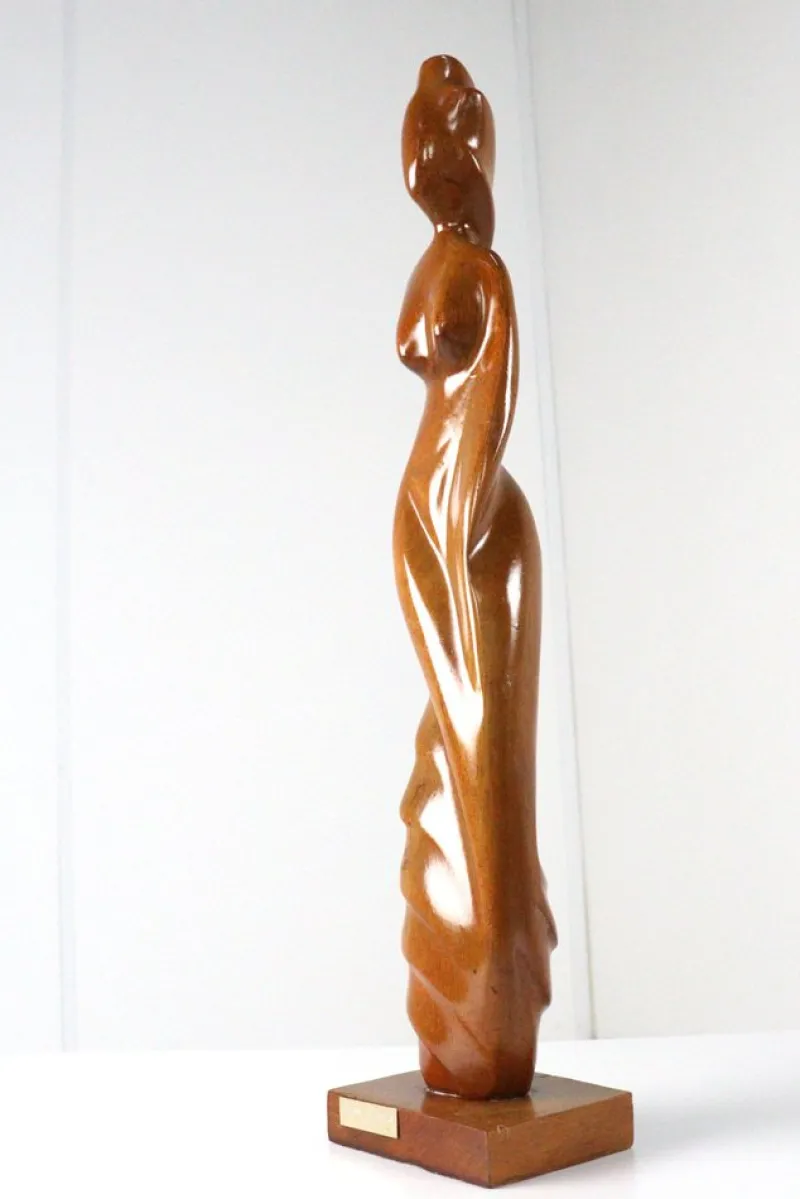Pamono Nelson Morales, Figurative Sculpture, Wood> Abstraction