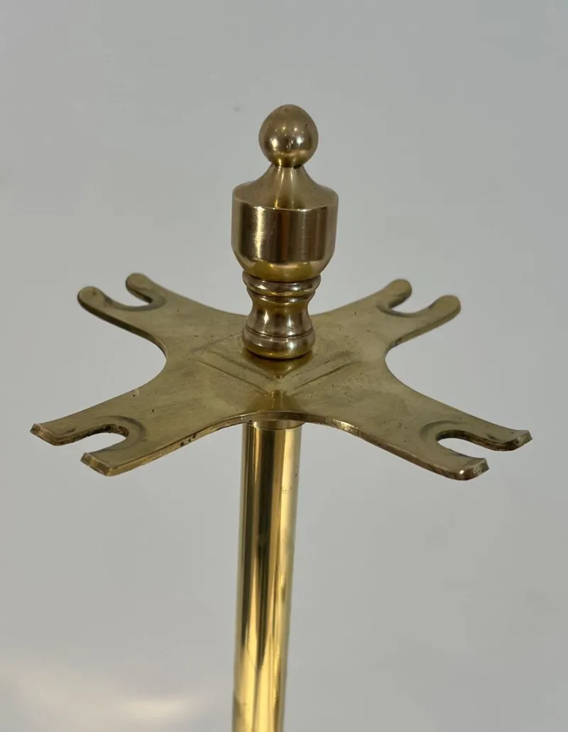 Hot Pamono Neoclassical Brass Fire Set, 1970s
