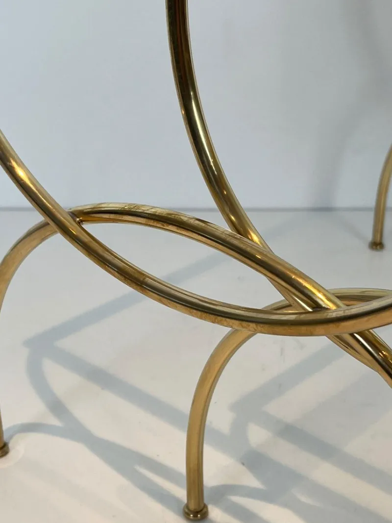 Pamono Neoclassical Brass Nesting Tables, Set of 3> Coffee & Side Tables