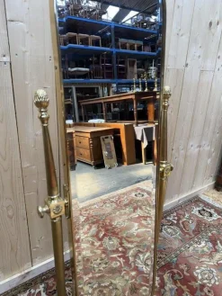 Clearance Pamono Neoclassical Brass Psyche Mirror