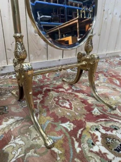 Clearance Pamono Neoclassical Brass Psyche Mirror