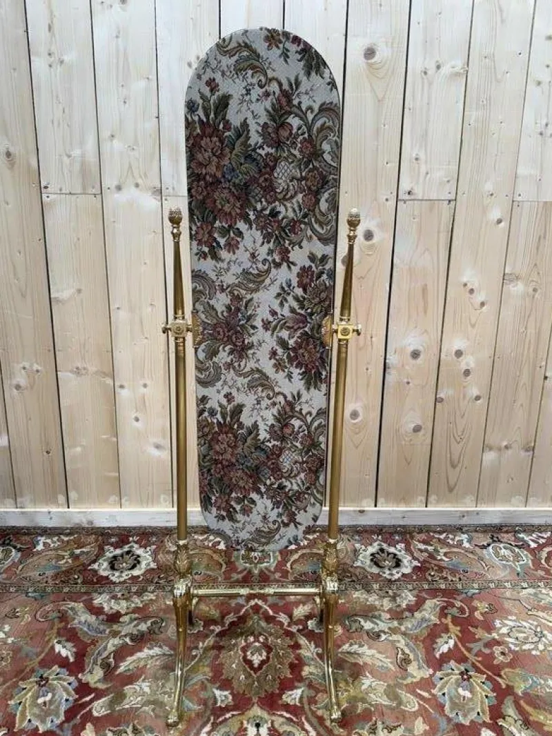 Clearance Pamono Neoclassical Brass Psyche Mirror