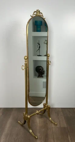 Online Pamono Neoclassical Brass Psyche Mirror