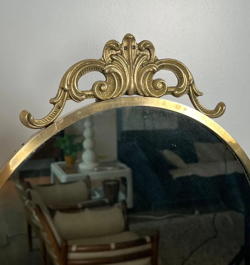 Online Pamono Neoclassical Brass Psyche Mirror