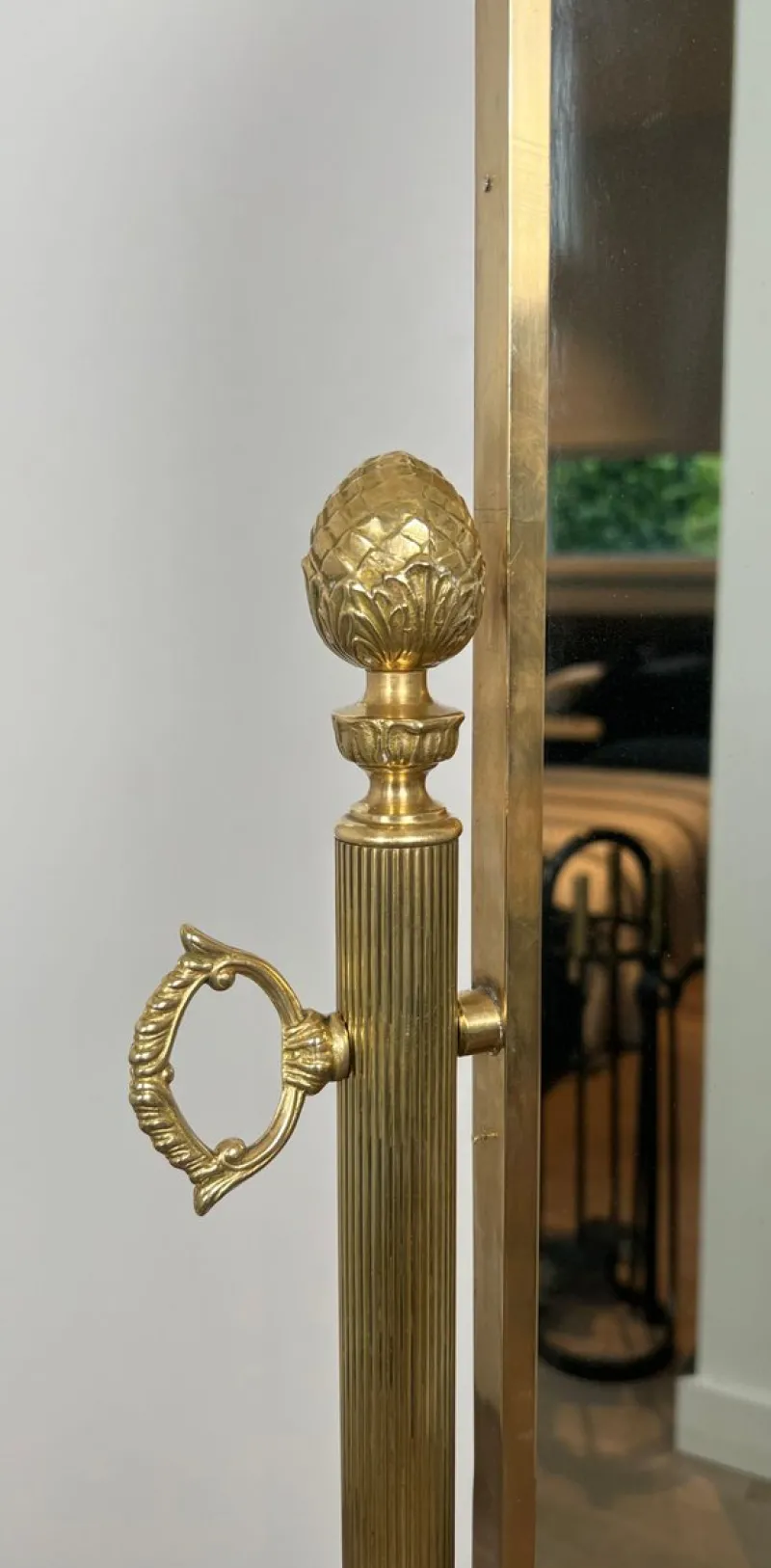 Online Pamono Neoclassical Brass Psyche Mirror