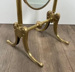 Online Pamono Neoclassical Brass Psyche Mirror