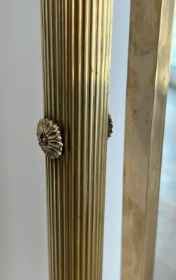 Pamono Neoclassical Brass Psyche Mirror><noscript><img width=
