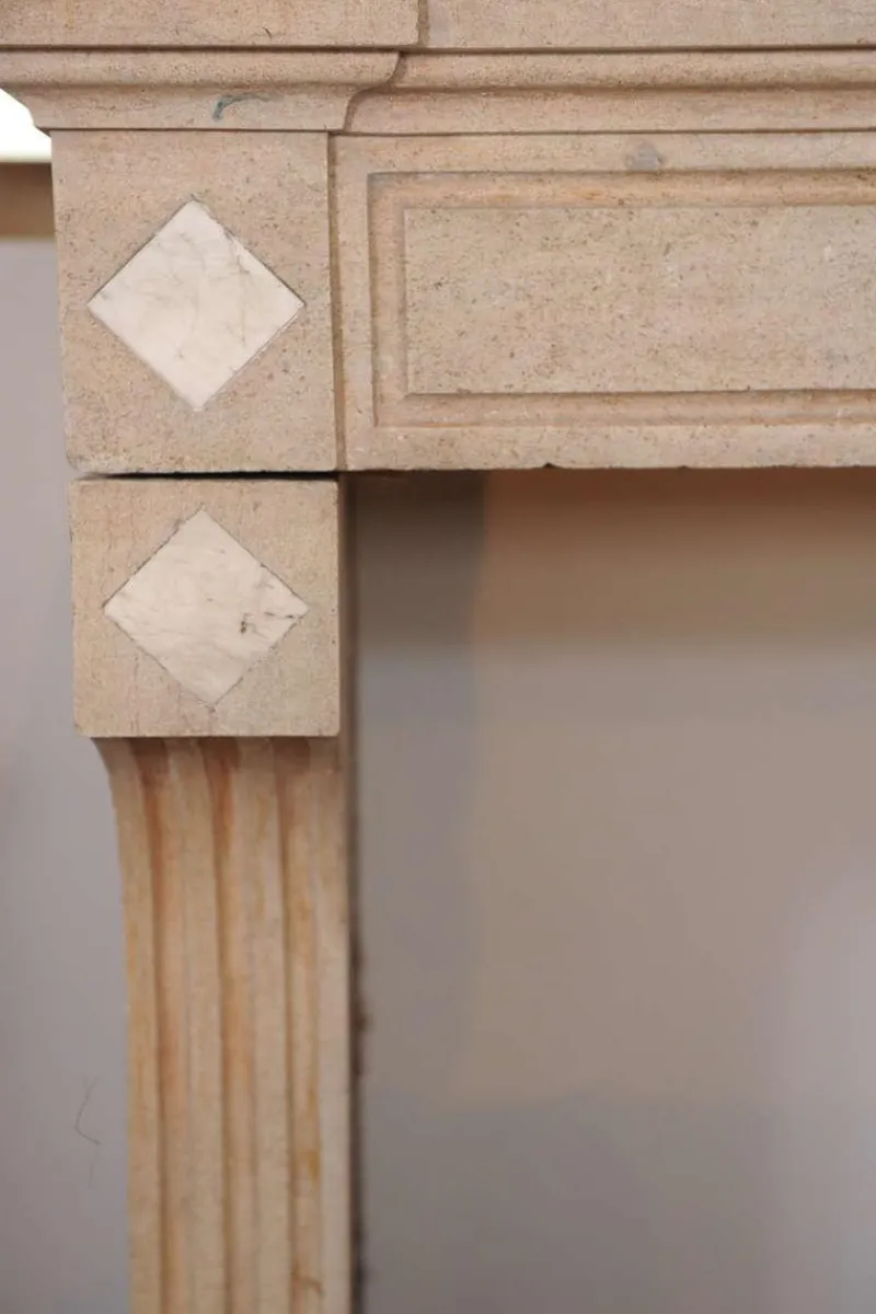 Pamono Neo-Classical Carved Limestone Fireplace> Fireplaces And Mantels