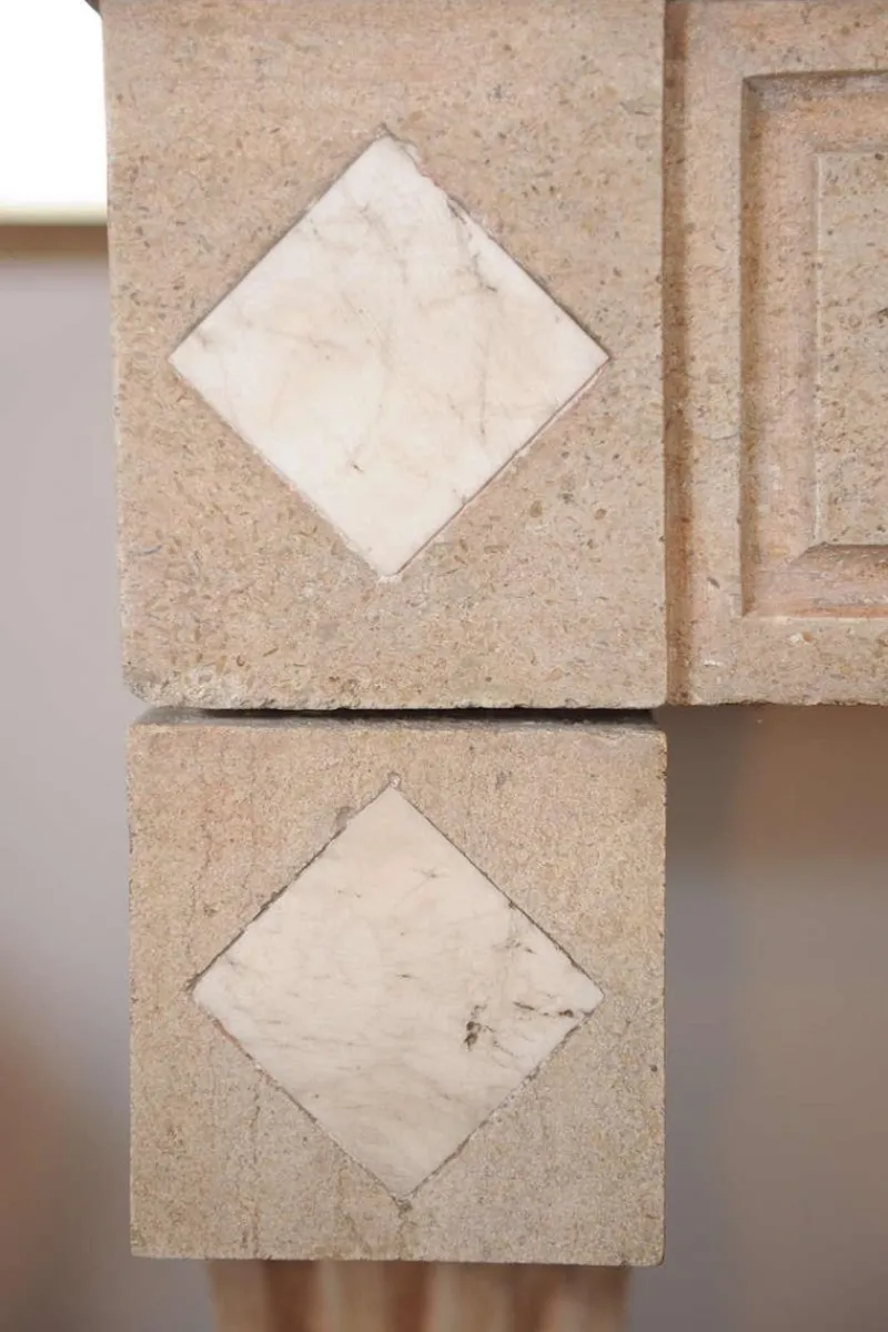 Pamono Neo-Classical Carved Limestone Fireplace> Fireplaces And Mantels