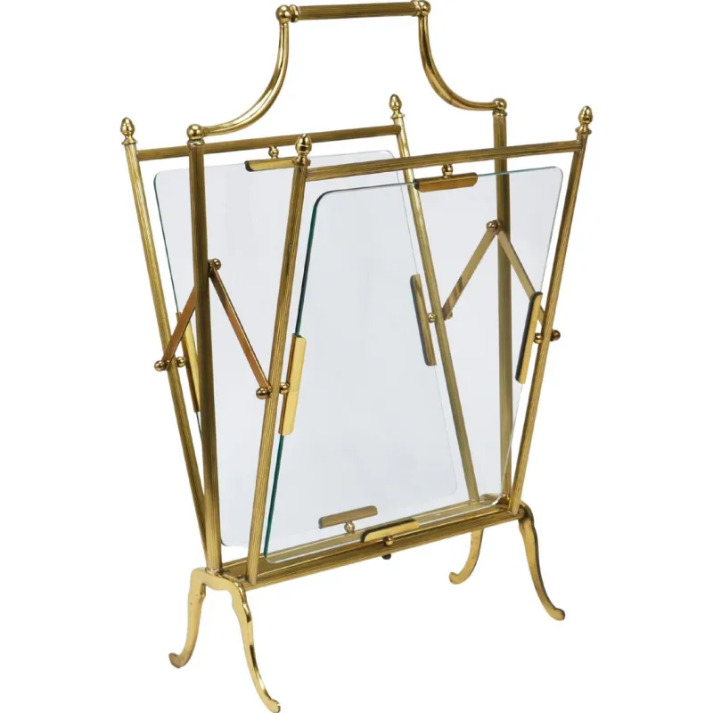 Pamono Neoclassical Magazine Rack from Maison Jansen, France, 1950s> Magazine Racks