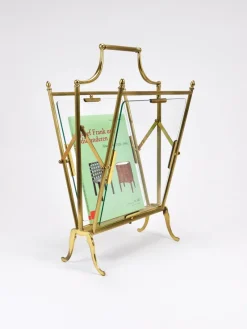 Pamono Neoclassical Magazine Rack from Maison Jansen, France, 1950s> Magazine Racks