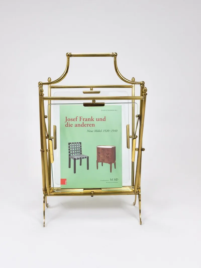 Pamono Neoclassical Magazine Rack from Maison Jansen, France, 1950s> Magazine Racks