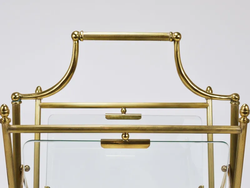 Pamono Neoclassical Magazine Rack from Maison Jansen, France, 1950s> Magazine Racks