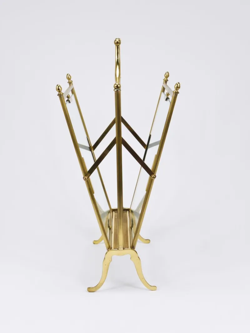 Pamono Neoclassical Magazine Rack from Maison Jansen, France, 1950s> Magazine Racks