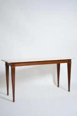 Pamono Neoclassical Mahogany Console Table, 1960s> Console Tables