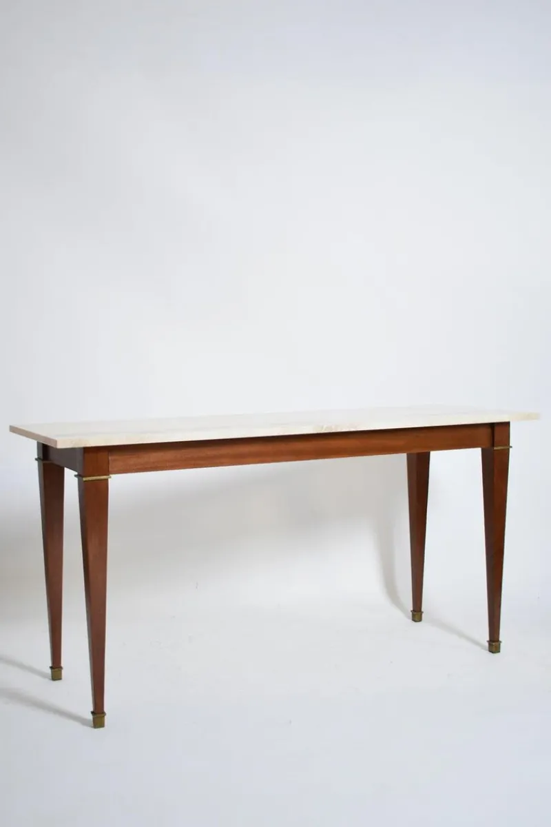 Pamono Neoclassical Mahogany Console Table, 1960s> Console Tables