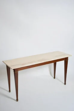 Pamono Neoclassical Mahogany Console Table, 1960s><noscript><img width=