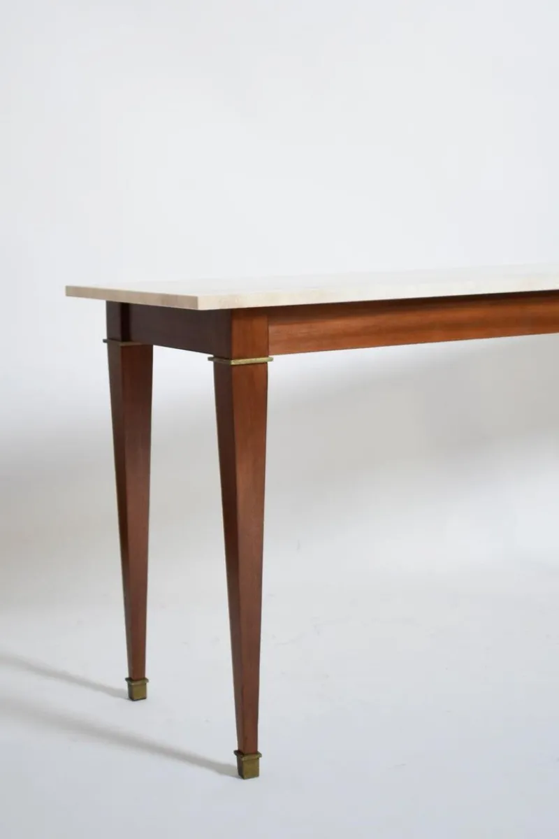 Pamono Neoclassical Mahogany Console Table, 1960s> Console Tables
