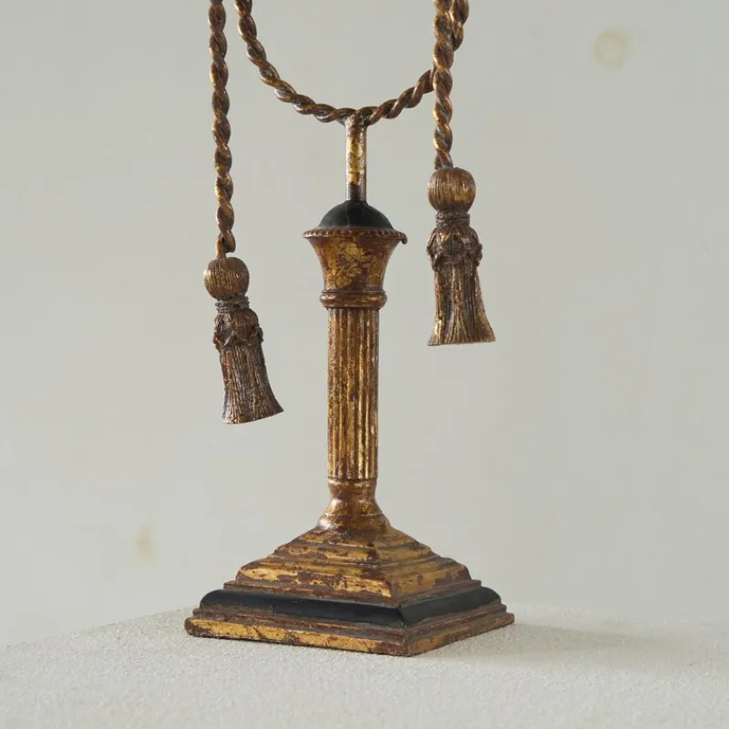 Discount Pamono Neoclassical Rope and Tassel Candleholder, 1970s