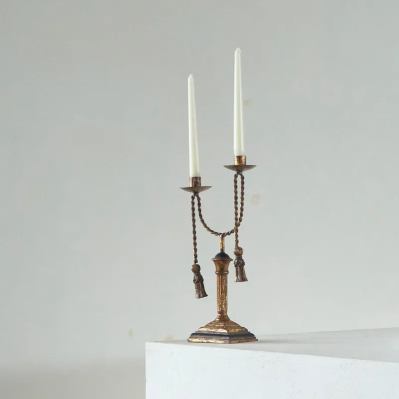 Discount Pamono Neoclassical Rope and Tassel Candleholder, 1970s