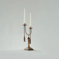 Discount Pamono Neoclassical Rope and Tassel Candleholder, 1970s