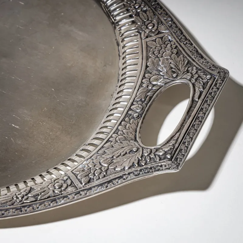 Sale Pamono Neoclassical Silver Tray from Weißenfels, 1811