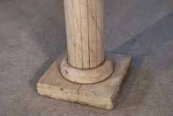Pamono Neoclassical Wooden Column with Marble-Effect Paint, Early 20th Century><noscript><img width=