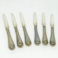 Pamono Neo-Classisist Knifes, Sweden, 1960s, Set of 6> Cutlery & Serving Utensils