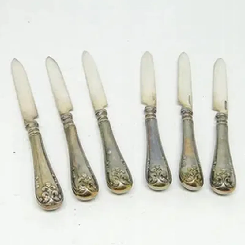 Pamono Neo-Classisist Knifes, Sweden, 1960s, Set of 6> Cutlery & Serving Utensils