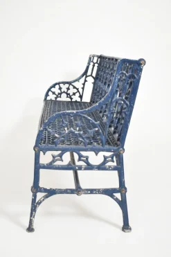 Pamono Neo-Gothic Cast Iron Bench, 19th Century> Garden Seating