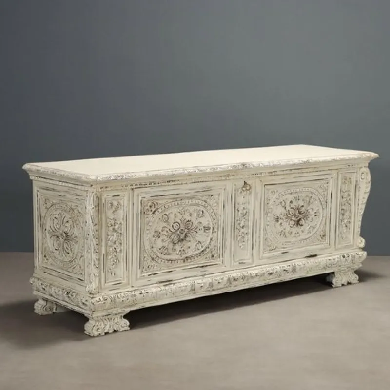 Pamono Neo-Renaissance Chest in Wood