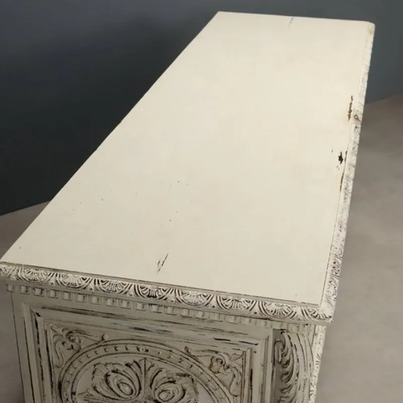Pamono Neo-Renaissance Chest in Wood