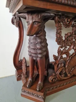 Hot Pamono Neo-Renaissance Style Mahogany Console