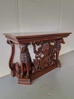 Hot Pamono Neo-Renaissance Style Mahogany Console