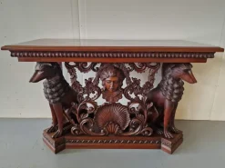 Hot Pamono Neo-Renaissance Style Mahogany Console