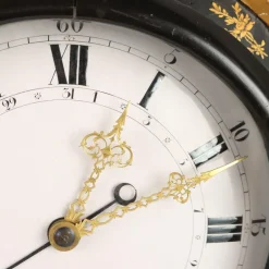 Pamono Neuchateloise Pendulum Clock in Ebonized Wood><noscript><img width=
