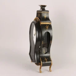 Pamono Neuchateloise Pendulum Clock in Ebonized Wood><noscript><img width=