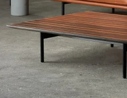 Best Pamono New York Low Coffee Table in Black Painted Metal and Ebony Wood by Quinti Sedute