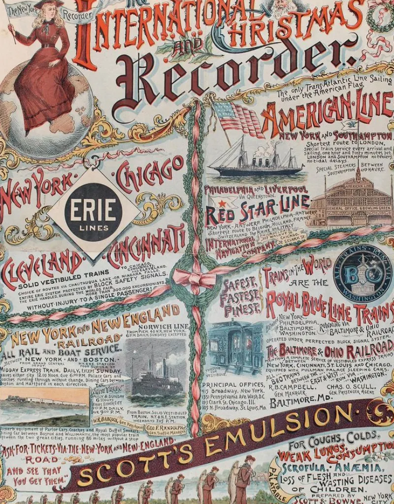 Pamono New York Recorder Poster, 1893> Posters|Wall Decor