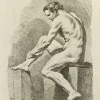 Pamono Nicholas Cochin, Anatomy Studies, Etching, 1755> Old Masters