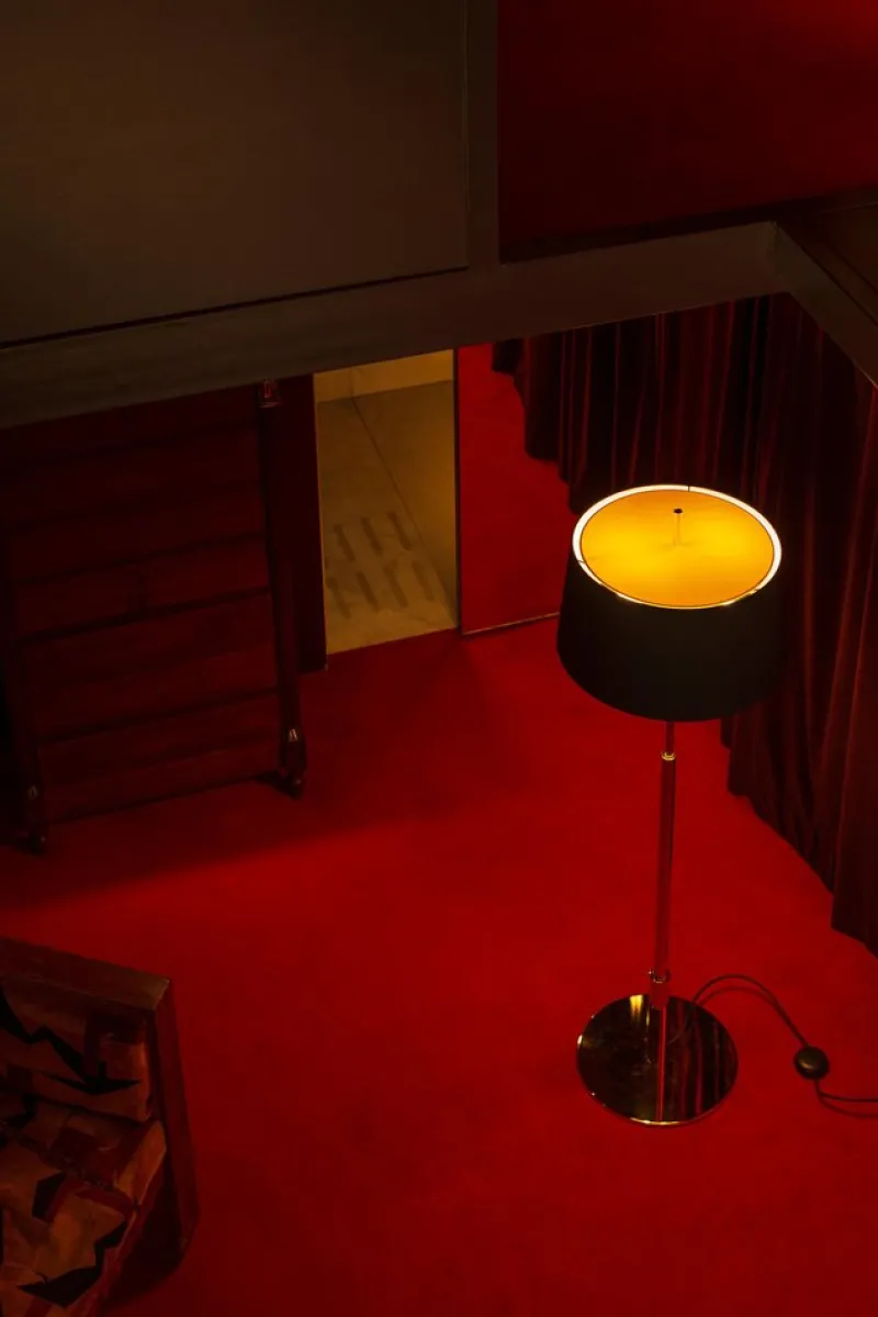 Pamono Nickel Diana Mayor Floor Lamp by Federico Correa> Floor Lamps