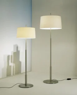 Pamono Nickel Diana Mayor Floor Lamp by Federico Correa><noscript><img width=
