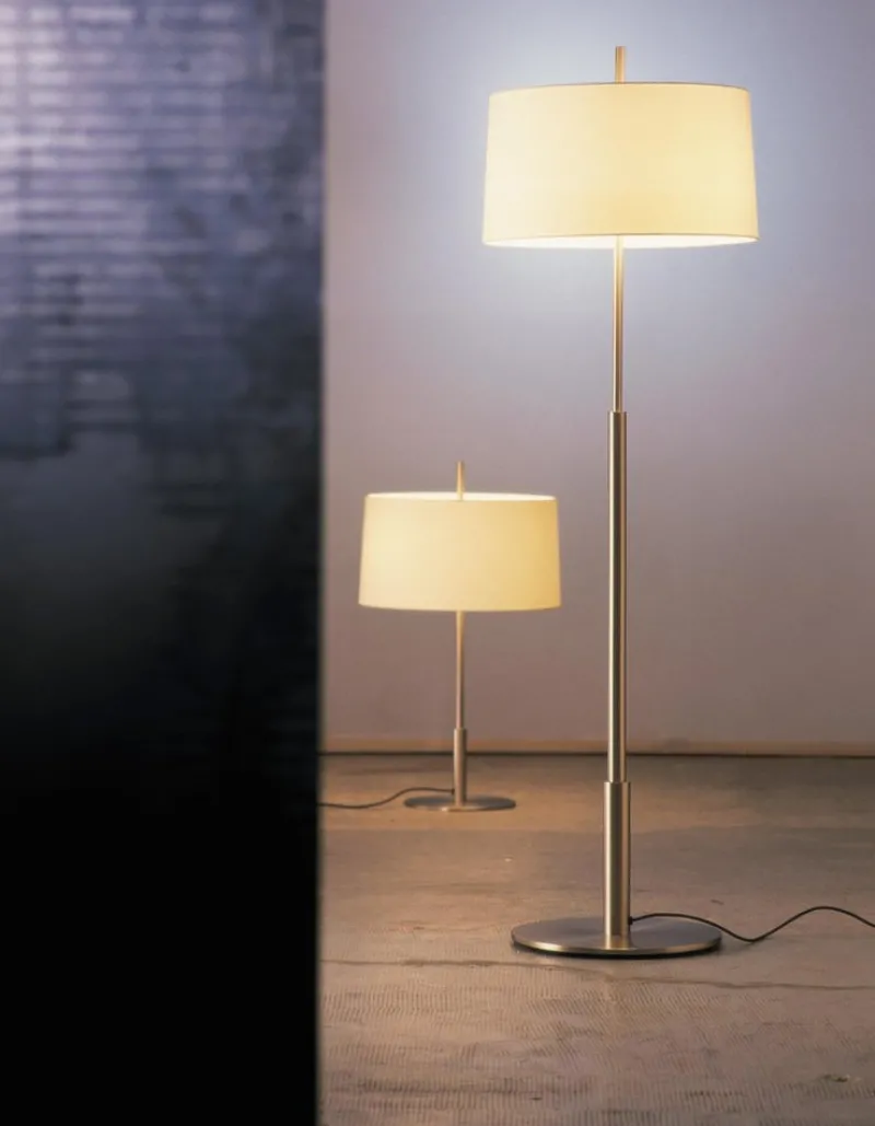 Pamono Nickel Diana Mayor Floor Lamp by Federico Correa> Floor Lamps