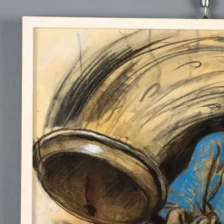 Outlet Pamono Nicola Benois, Composition, Mixed Media on Paper