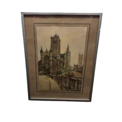 Sale Pamono Nicolas Markovitch Ghent, 1930, Watercolor