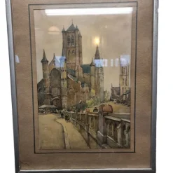 Sale Pamono Nicolas Markovitch Ghent, 1930, Watercolor