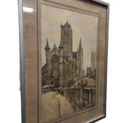 Sale Pamono Nicolas Markovitch Ghent, 1930, Watercolor
