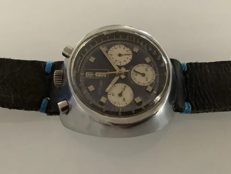 Pamono Nicolet Bullhead Watch, 1970s
